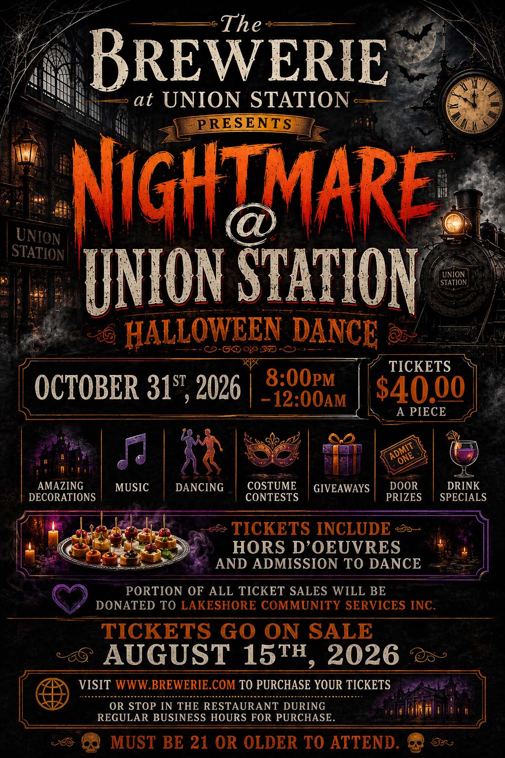 Nightmare at Union Station Halloween Dance